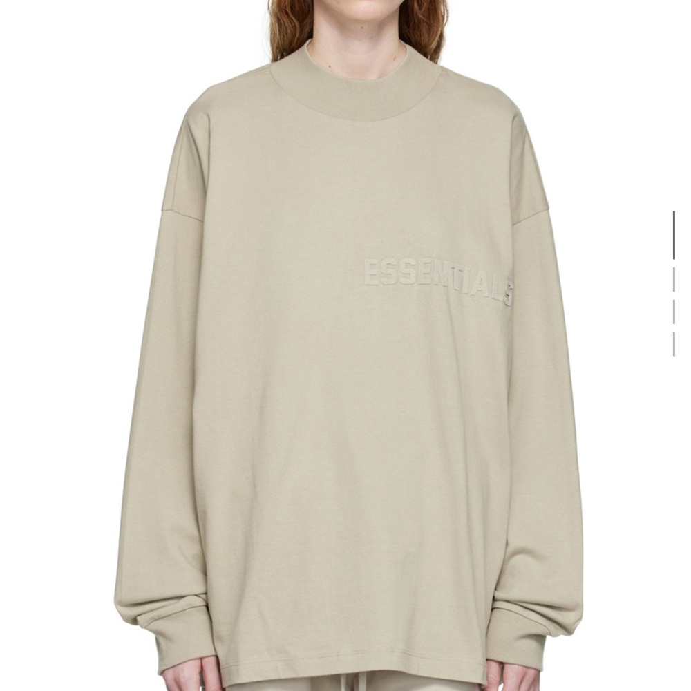 Gray Cotton Long Sleeve T-Shirt